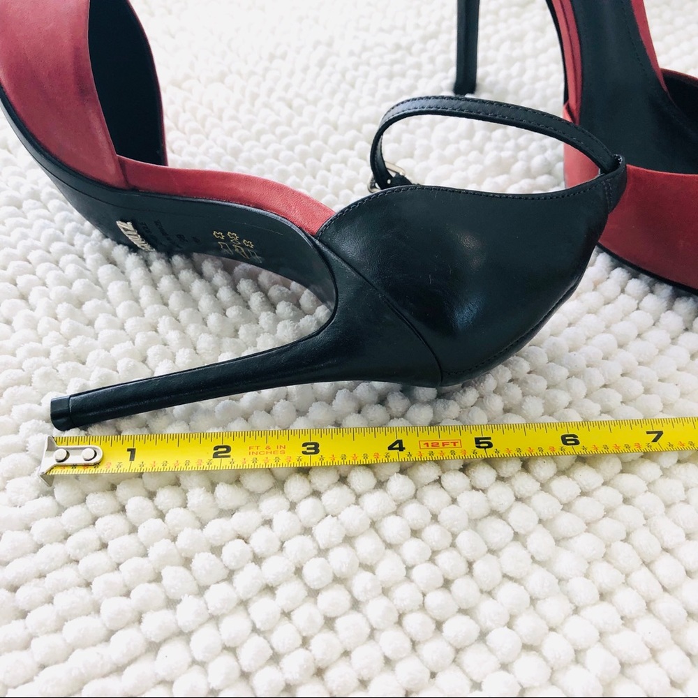 Schutz pumps color block red and black leather 9 B - Picture 8 of 8